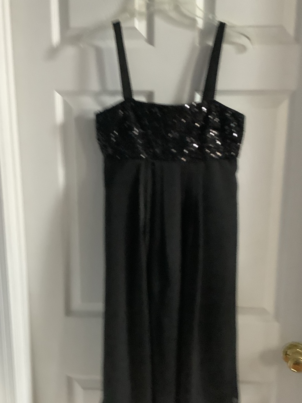 Dress Barn Black Sequin Bust Mini Dress - Picture 4 of 9